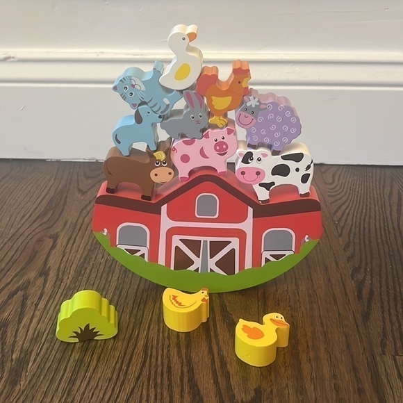 Balance Wooden Barnyard Playset Game - Picture 9 of 12